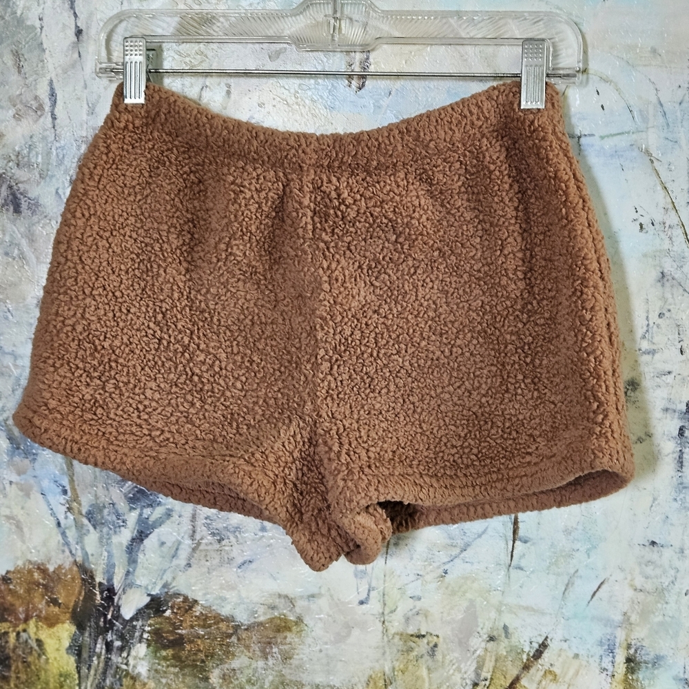 NWOT PINK Victoria's Secret Fleece CO-ZZZY Boxy Pajama Shorts XS